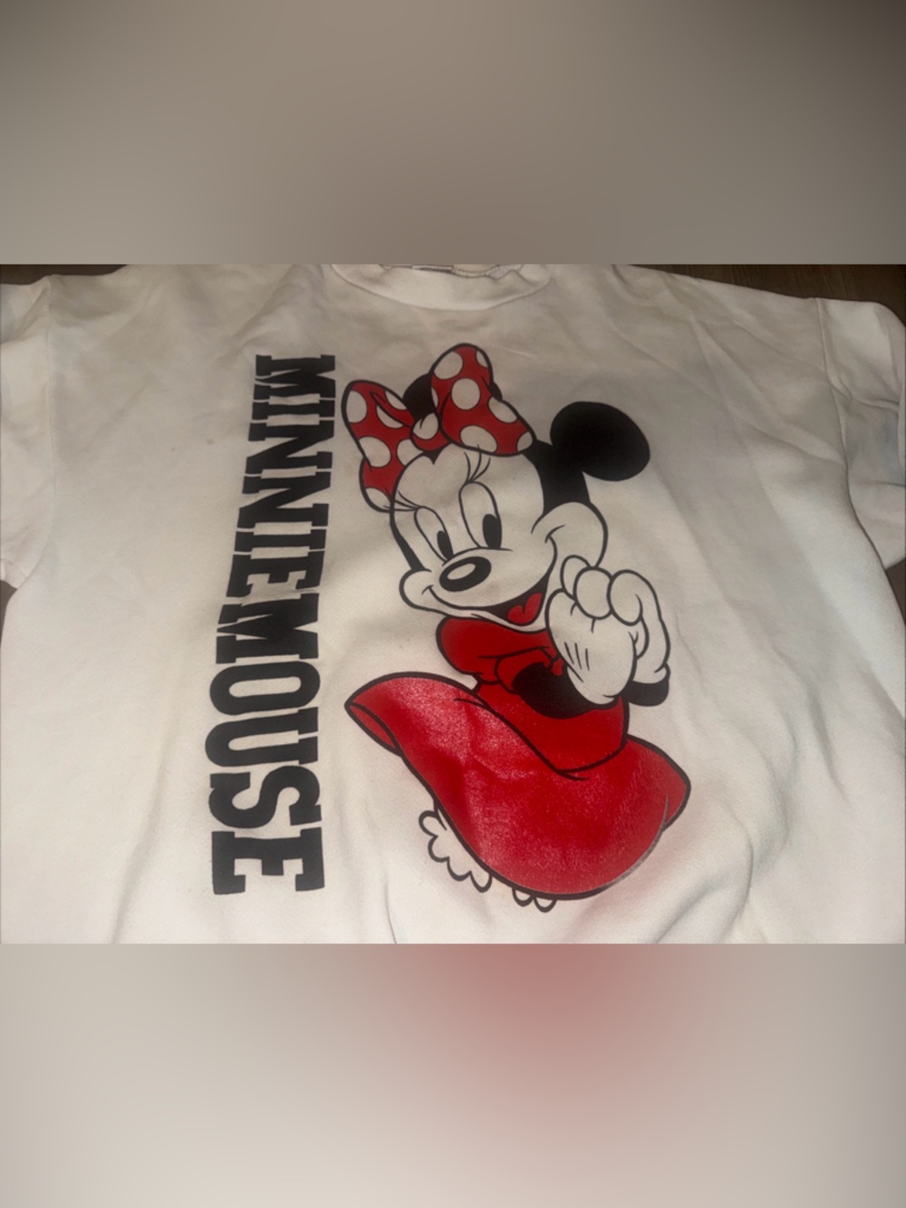 Vintage Disney Minnie Mouse Crewneck Sweater Size XL Made In USA Large 90’s - Picture 4 of 11
